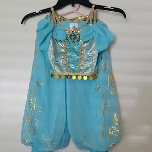 Girls Jasmine Disney Princess 2 Piece Costume Size 4